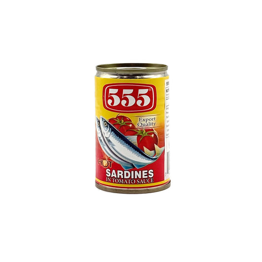 555 | Hot Sardines in Tomato Sauce | 155g