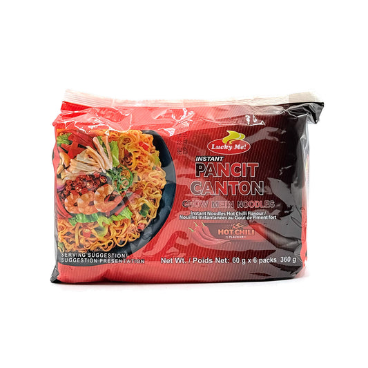 Lucky Me! | Chow Mein Noodles Hot Chilli Flavour | 360g | 6pcs
