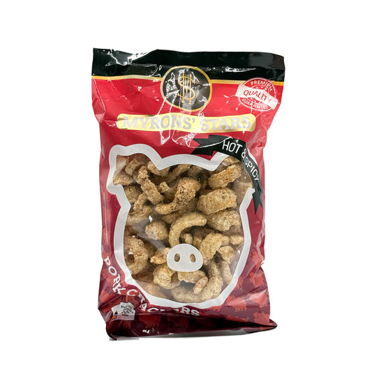 Myrons Stars | Pork Crackers Hot & Spicy | 150g