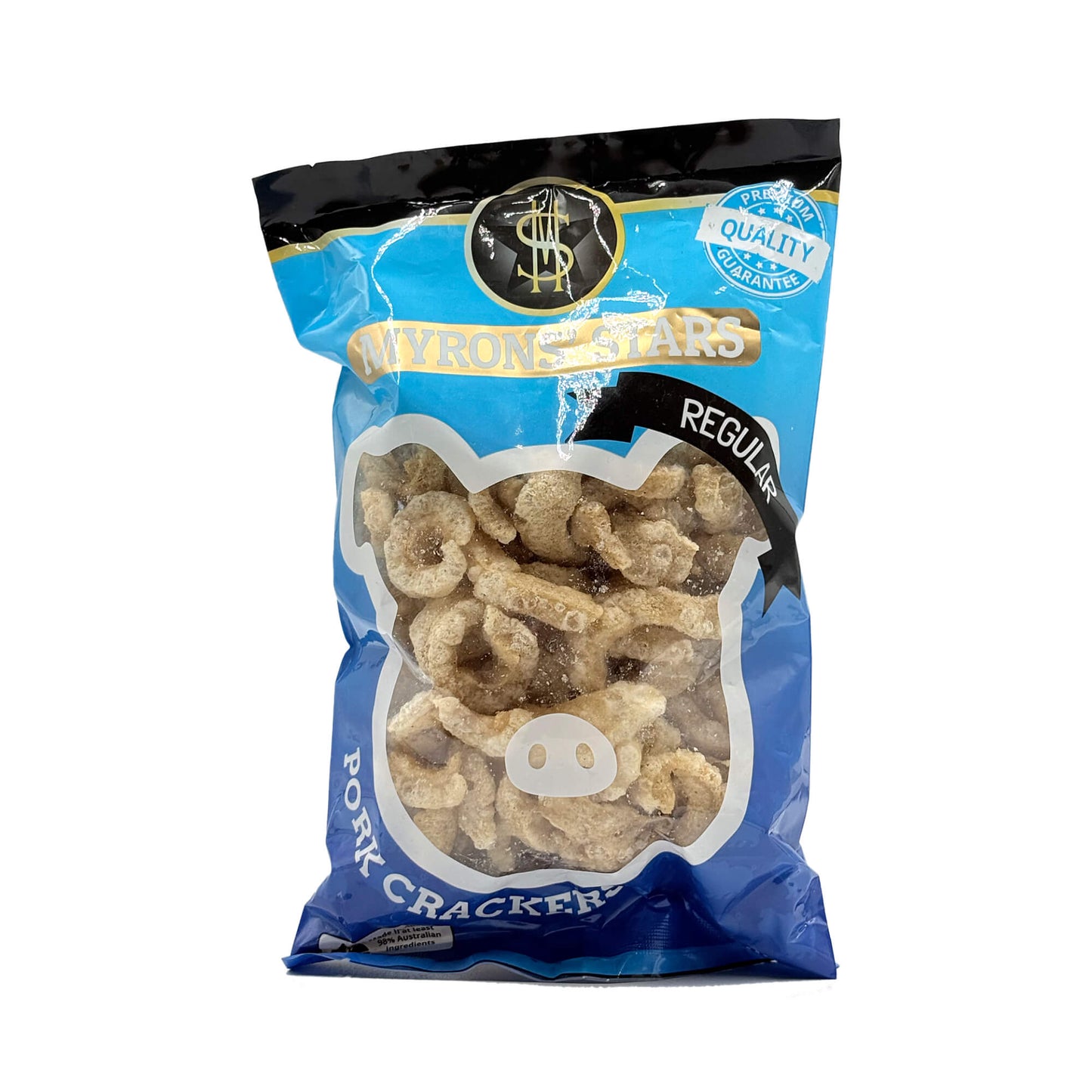 Myrons Stars | Pork Crackers Regular | 140g