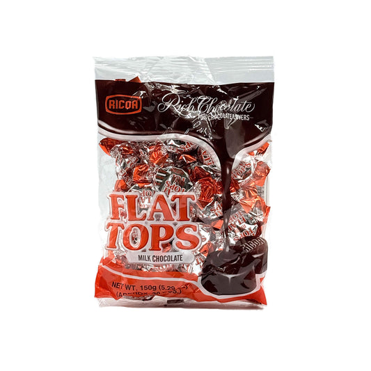 Ricoa | Rich Chocolate Flat Tops | 150g